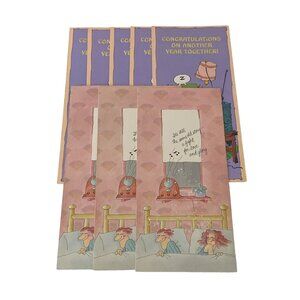 Hallmark Contemporary Greeting Cards Wedding Anniversary Lot of 8 VTG NOS